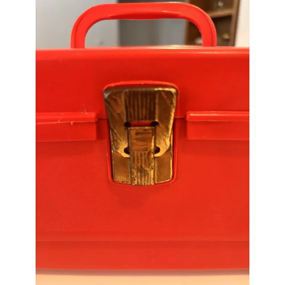 Vintage Wilson Wil-Hold Sewing Red Box Medium Size Plastic